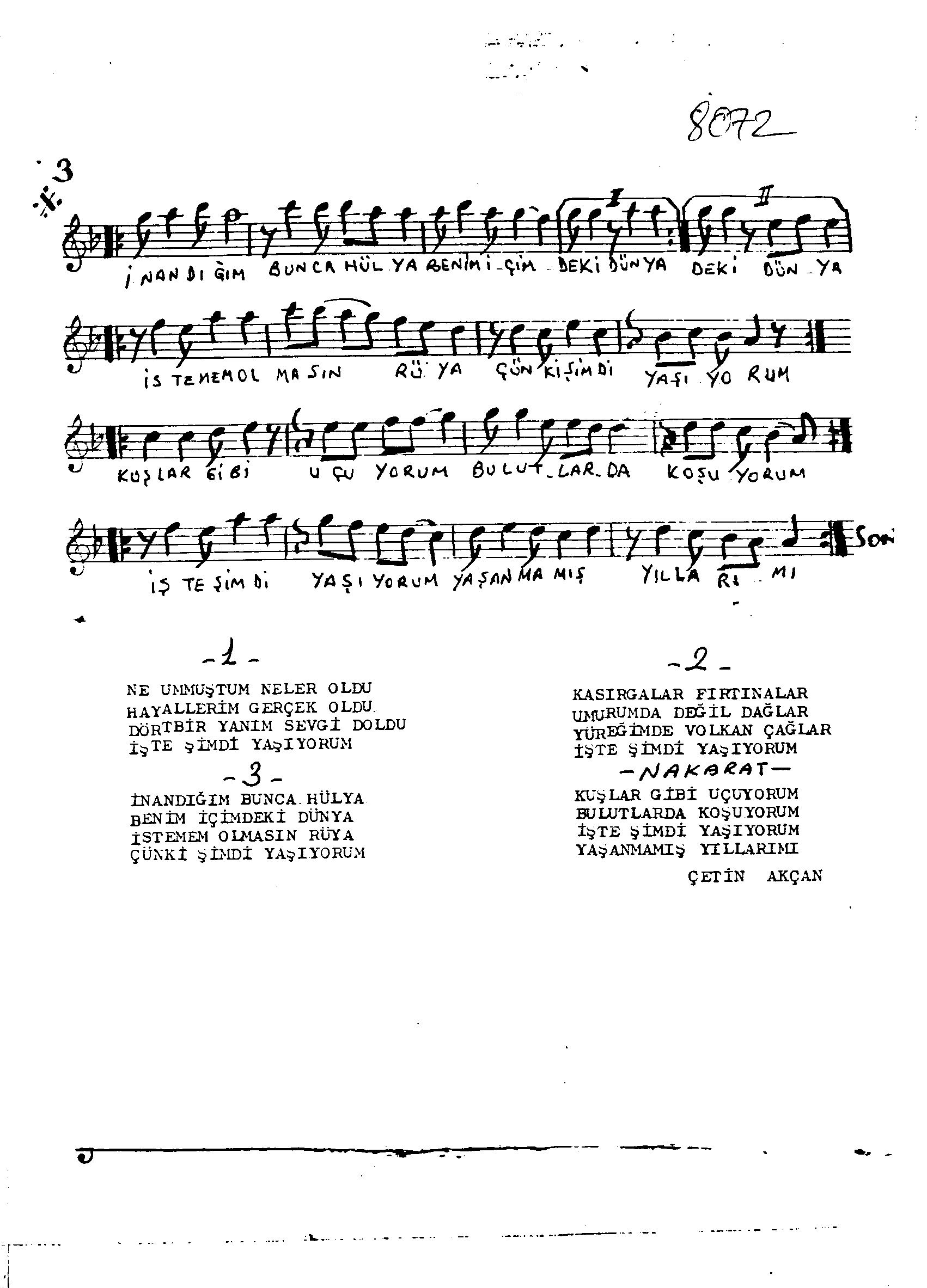 Muhayyer Kürdî - Şarkı - Necdet Tokatlıoğlu - Sayfa 2