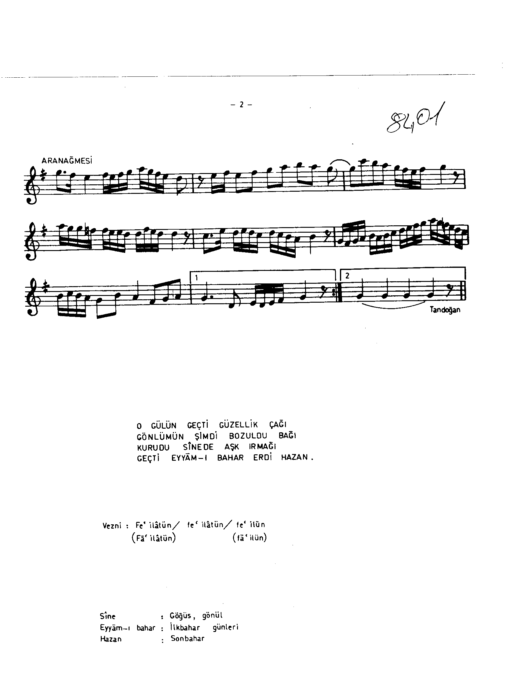 Mâhûr - Şarkı - Rahmi Bey - Sayfa 2