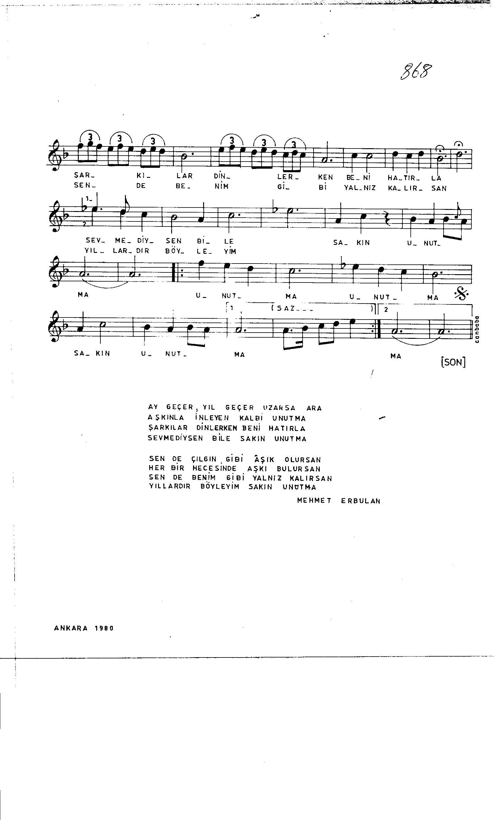 Acem-Kürdî - Şarkı - Kutlu Payaslı - Sayfa 2