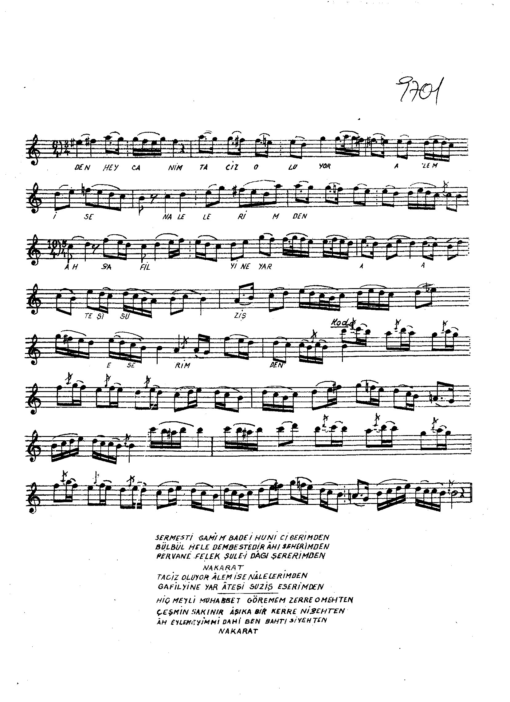 Mâye - Şarkı - Dede Efendi - Sayfa 2